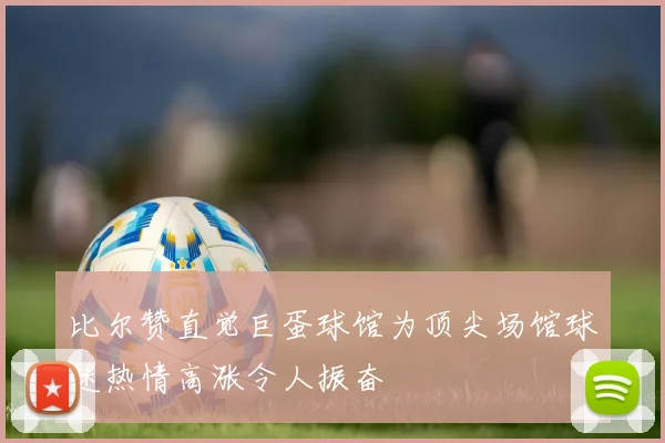 比尔赞直觉巨蛋球馆为顶尖场馆球迷热情高涨令人振奋